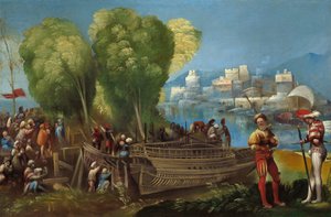 Aeneas en Achates aan de Libische Kust