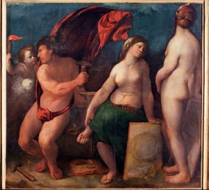 Allegorie van muziek door Dosso Dossi