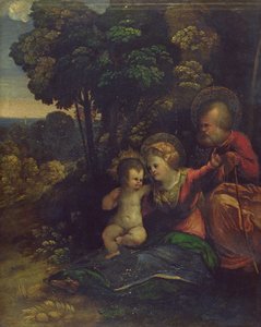 Rust tijdens de vlucht naar Egypte, c.1510-12