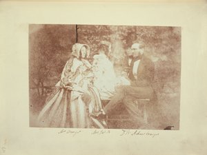 Een Groepsportret met de Heer en Mevrouw Adair Craigie, Mevrouw James Brewster, en Sir David Brewster