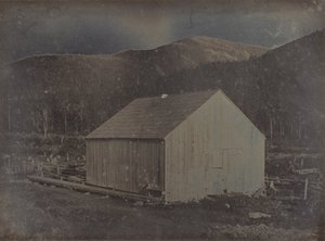 Uitzicht op een schuur in New Hampshire door Dr. Samuel A. Bemis