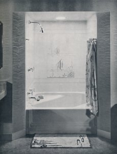 Nieuwe vierkante Neo-Angle bad, 1935 door Drix Duryea