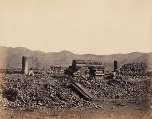 Tweede Paleis in Mitla, Mexico door Désiré Charnay