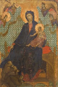 Madonna van de Franciscanen, door Duccio di Buoninsegna, tempera op hout