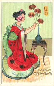 Madame Chrysanthemum, uit de roman van Pierre Loti door Dudley Hardy