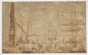 Gezichten van Italië [Baai van Napels] door Dufour et Leroy