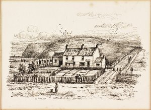 De Wasplaatsheuvel en het Huisje van Betty Heron door Duncan F. McLea