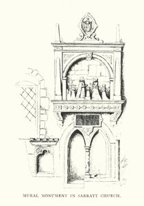Muurschildering in de kerk van Sarratt