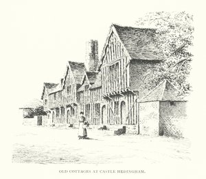 Oude Huisjes bij Castle Hedingham