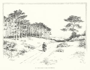 Op de weg nabij Hindhead door Duncan Moul