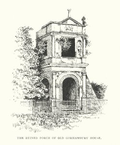 De verwoeste veranda van Old Gorhambury House door Duncan Moul