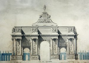 Arc de Triomphe, naar de ontwerpen van Claude Perrault (1613-78) door Dupouy Dupouy