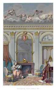 Interieur onder Lodewijk XVI, 1885 door Durin