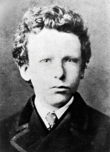 Vincent Van Gogh, ongeveer 13 jaar oud (zwart-wit foto) door Dutch Photographer