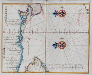 Arabië: Kaart van de Arabische Zee.