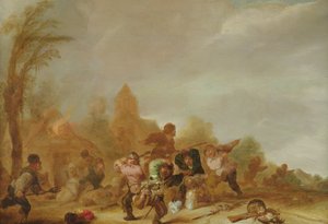 Ruzie tussen soldaten en boeren