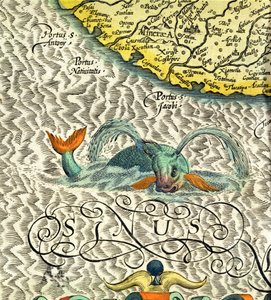 Zeemoster, detail van p.369-70 van Mercator