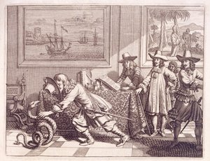 Omgaan met een Cobra die de kamers van de Nederlandse officieren is binnengedrongen