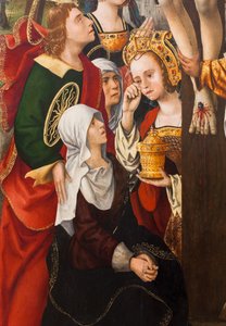 Kruisafneming,1520 (olieverf op doek) door Dutch School