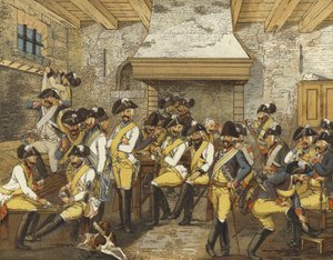 Nederlandse cavalerie-uniformen, ca. 1790
