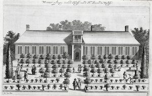Nederlandse tuin, uit De Nederlandze Hesperides door Jan Commelin, gepubliceerd in 1676 door Dutch School
