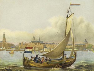 Pleziervaart op het IJ, Nederland, 19e eeuw