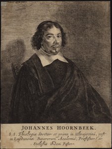 Portret van Johannes Hoornbeek door Dutch School