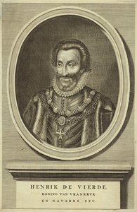 Portret van Koning Hendrik IV van Frankrijk door Dutch School