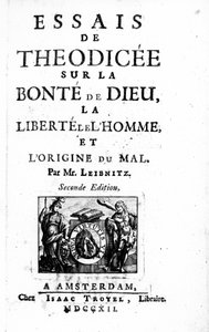 Titelpagina van Theodicee door Gottfried Leibniz, tweede editie gepubliceerd 1712
