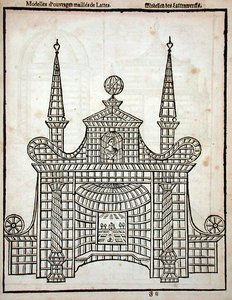 Trelliswerk ontwerp, uit 