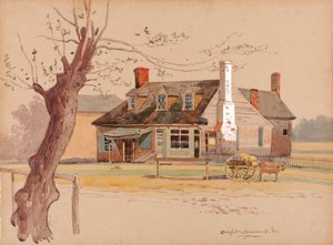 Postkantoor van Williamsburg, ca. 1890 door Dwight Williams