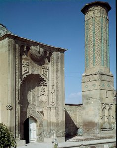 Zicht op de islamitische school (1258) door Dynasty Seljuq