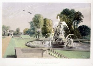 St. Joris en de Draak Fontein, Holkham, uitgegeven door Thomas McLean