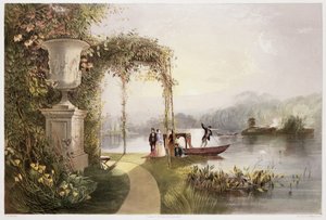 Het meer, Trentham Hall Gardens, uit 