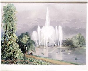 De Rivierpaard Fontein, Enville, uitgegeven door Thomas McLean door E. Adveno Brooke