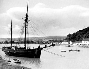Minehead vanaf de havenmuur, Somerset, 1924-1926