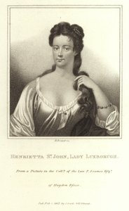 Henrietta St John Lady Luxborough door E. Bocquet