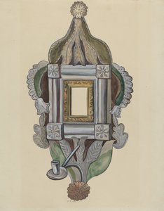 Kandelaar met Spiegel, 1935-1942 door E. Boyd