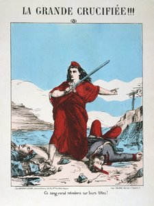 Allegorie van de Republiek Frankrijk, 1871 door E. Courtaux