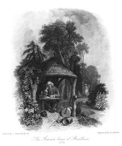 Dr Johnsons zomerhuis in Streatham door E. Finden