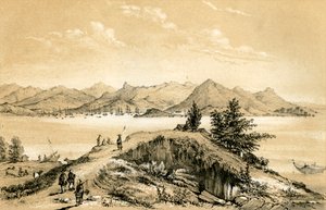 De baai en het eiland van Hong Kong, 1847 door E Gilks