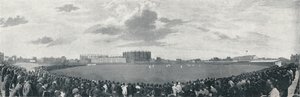 Surrey en Australiërs cricketwedstrijd op Kennington Oval