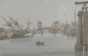 Yarmouth Bridge, aug. 1829 door E. M. Henderson