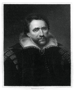 Benjamin Jonson, Engelse Renaissance-dramaturg, dichter en acteur, 1834 door E. Scriven