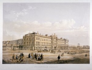 Buckingham Palace, Londen, 1852 door E Walker