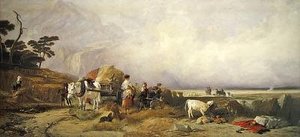 Oogst in de Hooglanden door E. and Callcott A. W. Landseer