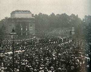 Aankomst van de Canadese Premier De Hon. Wilfrid Laurier bij Hyde Park Corner, 1897