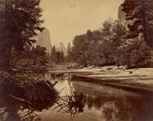 [Sylvan Bar. De vallei van de Yosemite]. door Eadweard J. Muybridge