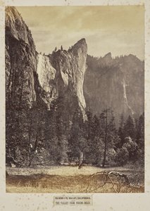 Yo-Sem-i-te Vallei, Californië. De vallei vanaf Pohono Meadows door Eadweard J. Muybridge
