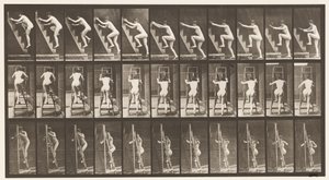 Plaat 110. Trap Beklimmen, Twee Treden Tegelijk door Eadweard Muybridge